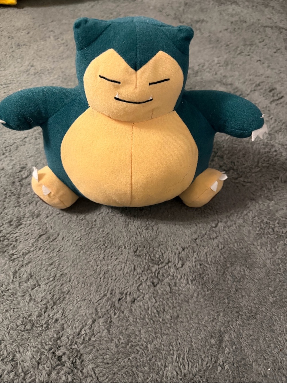 Pokemon Snorlax Plush in Teal and Yellow